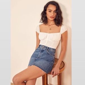 Reformation “cherry” skirt